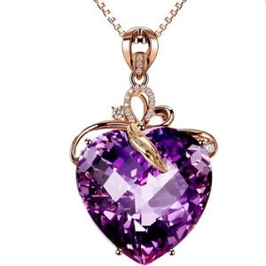 Infinity Heart Necklace, Gold Chain Heart Pendant